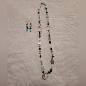 Lia Sophia Necklace and earrings.